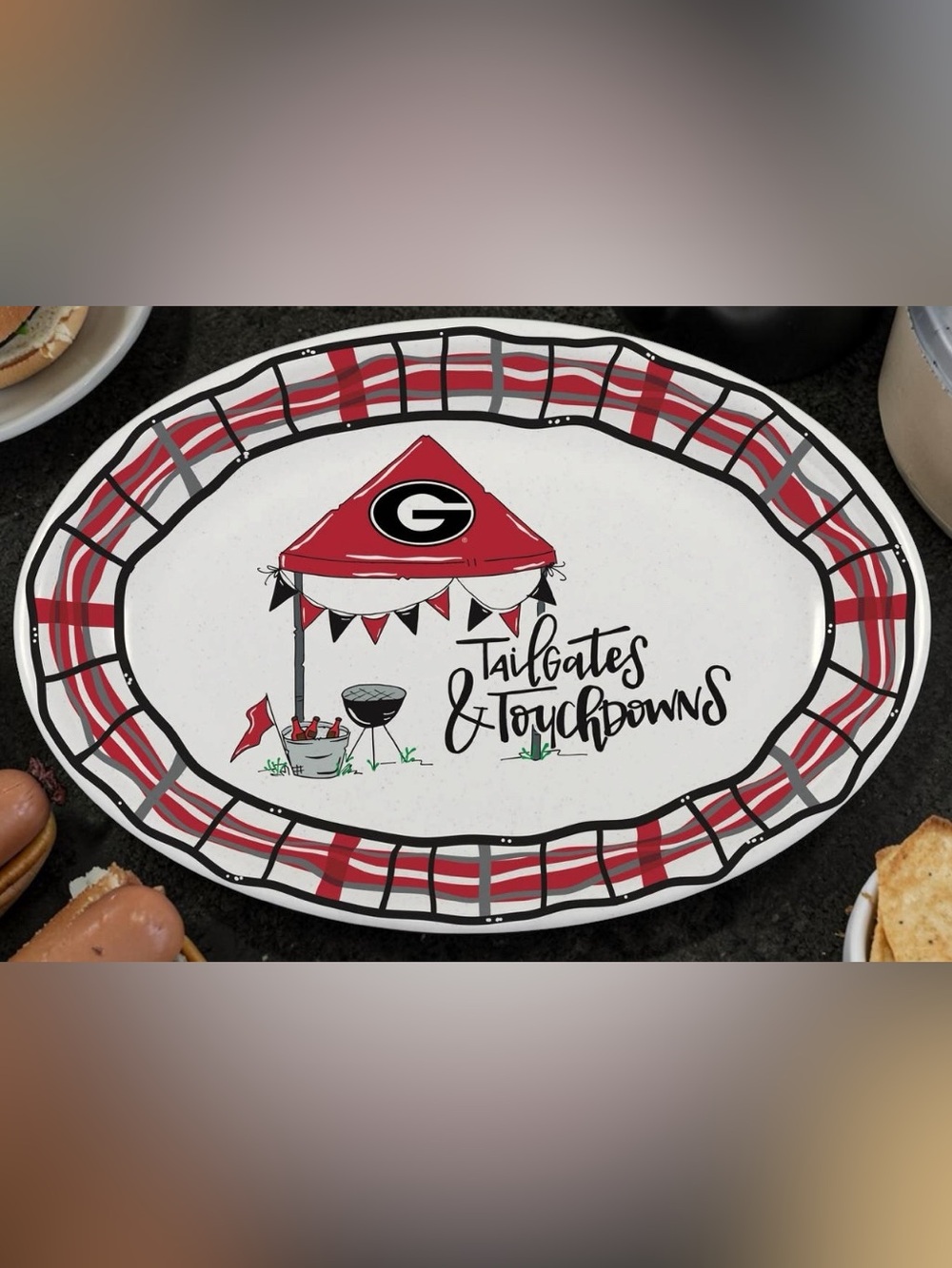 UGA serving platter